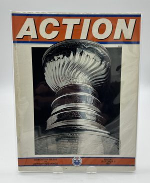 Action Edmonton Oilers Official Program October 9 1987 VS. Red Wings